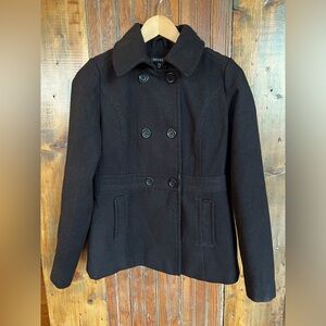 Black Pea Coat Size XL 14-16